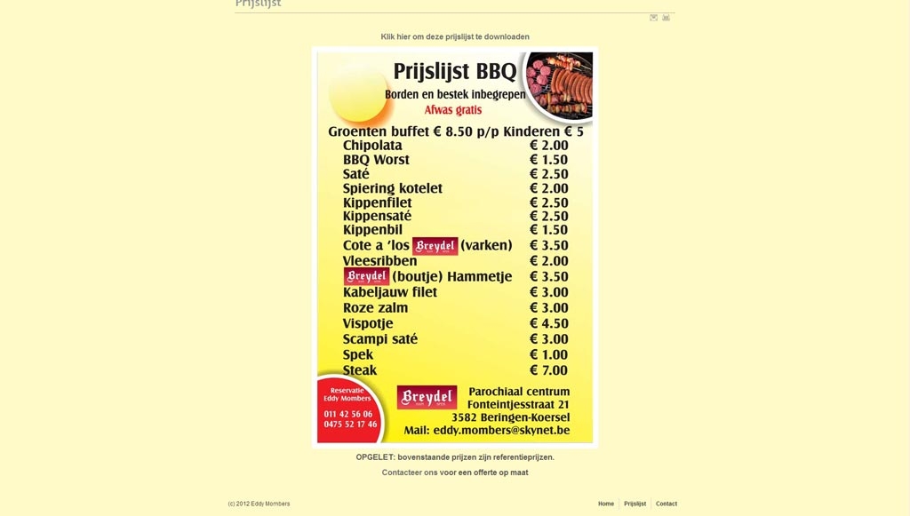BBQ Catering, duidelijke en eerlijke prijzen